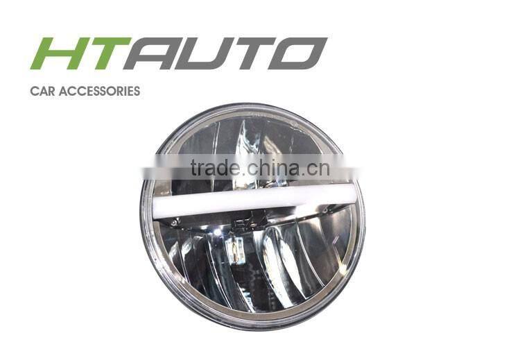 HTAUTO High Low Beam 9-36V DC 7" 20W Led Headlight Bulb for Motorcycle Retrofit Projector Motorcycle Led Lighting