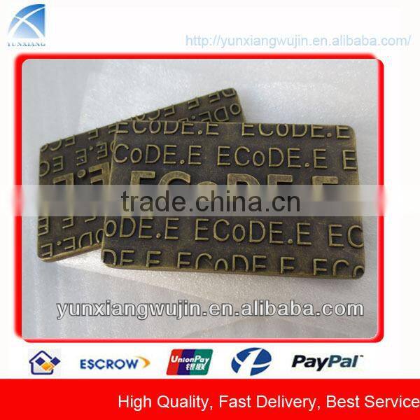 CD5768 Custom Design Embossing Metal Plate for Jeans, Handbags