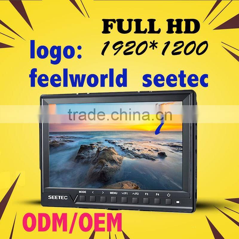 7" Ultra-thin IPS panel resolution 1920x1200 Full HD on-camera HDMI LCD Monitor