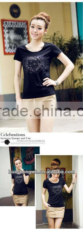 Latest 2013 sultry Lady's fashion t-shirt