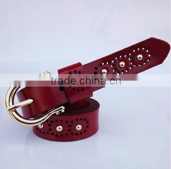 2015 OEM design women fashion leather belt