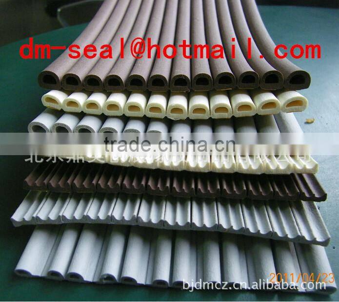 Self adhesive D/P/E shapes Window Door Weather strip