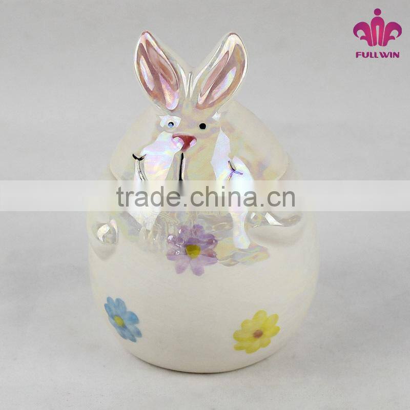 2014 New Easter box Ceramic Rabbit Box