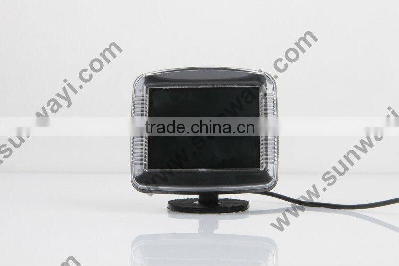 Car Wireless Parking Reversing Rear 4 Sensors Kit LCD Displayer Buzzer Alarm UK