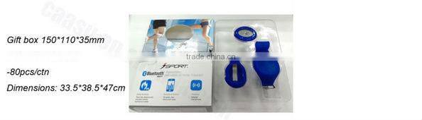 Bluetooth smart wearing or clip multi-functional slim design wrist pedometer