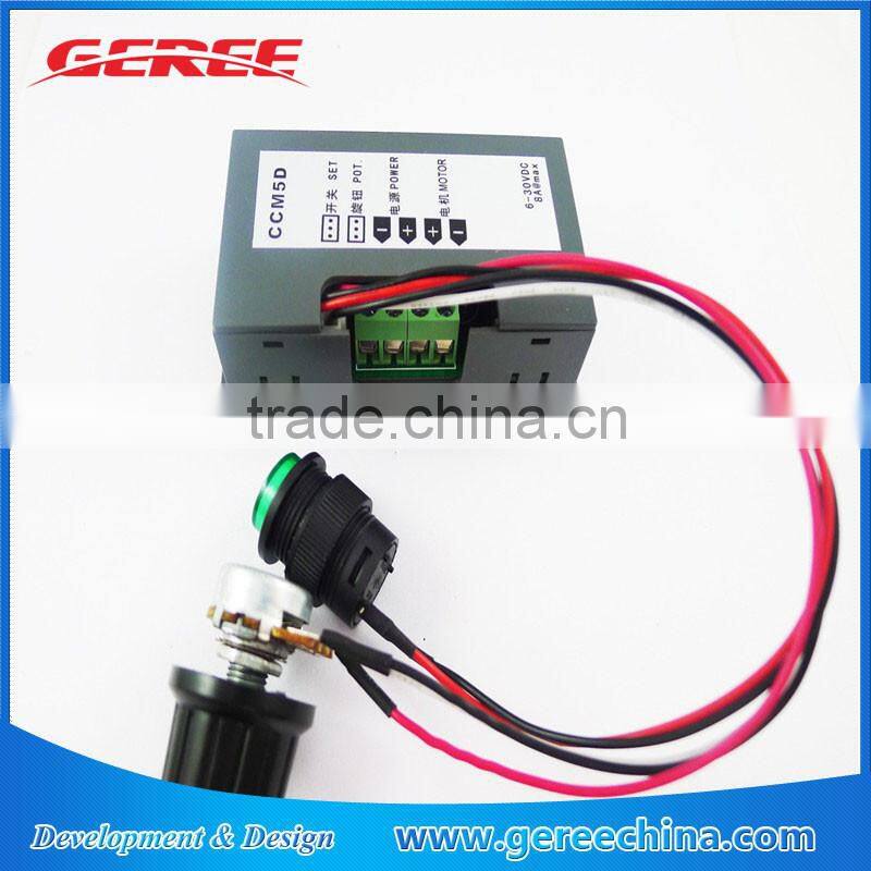 single phase Digital display Led 6V 12V 24V 8A Dc motor speed control hho PWM speed controler
