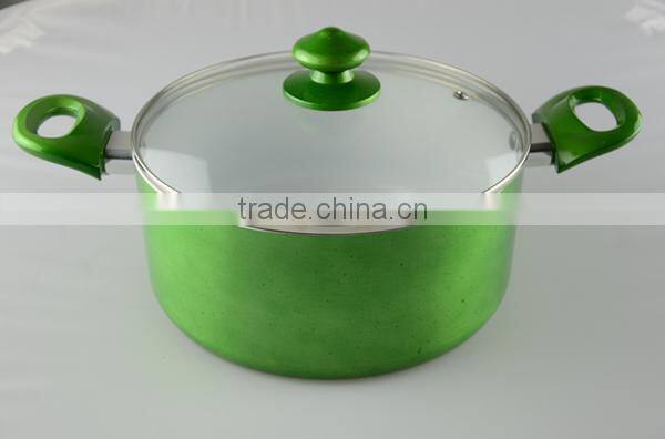 3 Layers PFOA-Free Nonstick Casserole with Metallic Painting