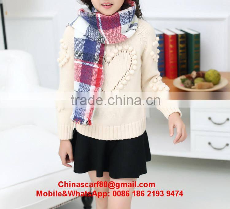Long cashmere scarf for kids