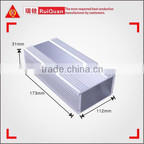 6063 silver anodizing Aluminium Enclosure power supply enclosure