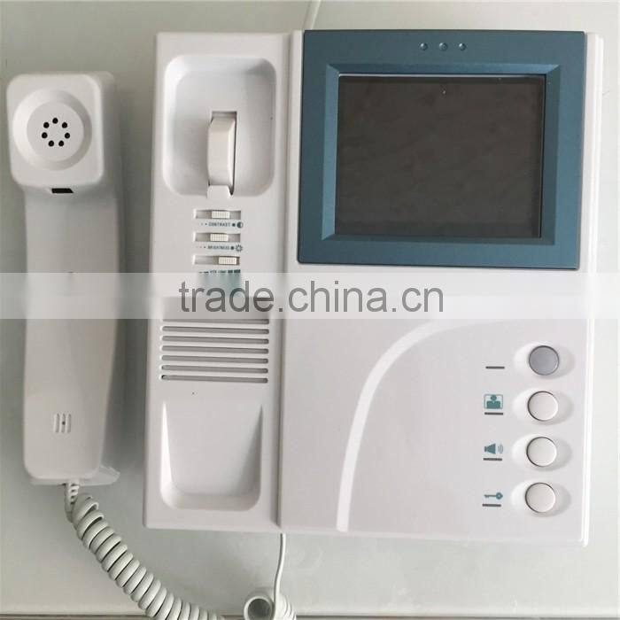 ETE door phone intercom system 4"TFT LCD handset monitor color ETE apartment wired night vision ring doorbell video