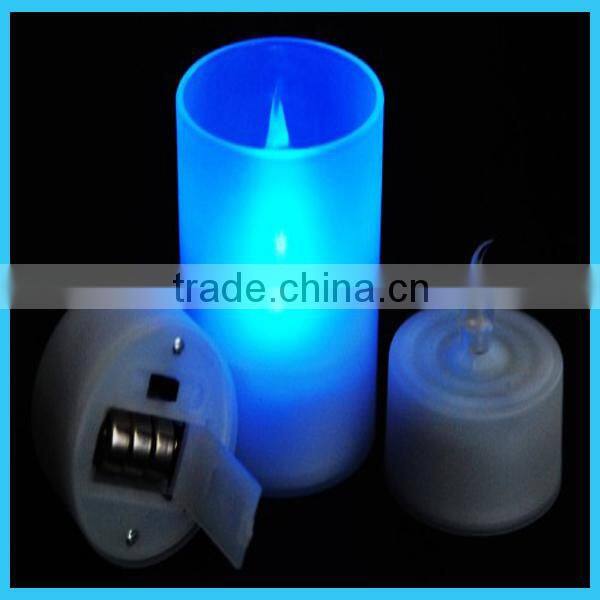 electronic led candle light with cup for home party wedding Christmas decorations and promotion gifts/mini led tea light candle