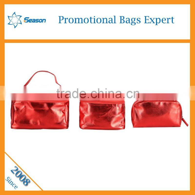 Bright surface travel makeup bag sublimation cosmetic bag