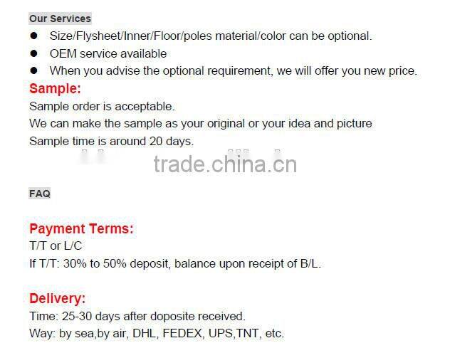 Large Waterproof Canvas lodge tent