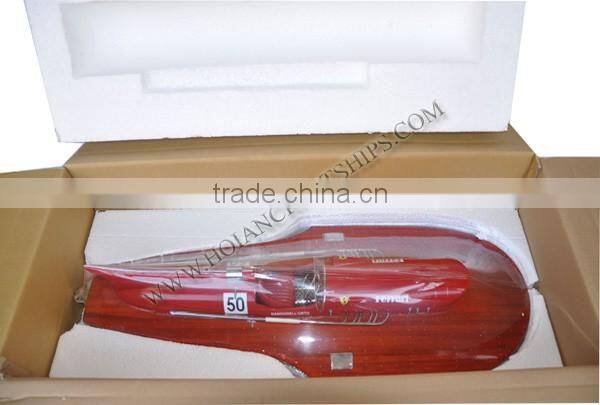 RIVA AQUARAMA SPEED BOAT, HIGH CLASS WOODEN DESIGN FROM VIETNAM - MODEL SHIP HANDMADE
