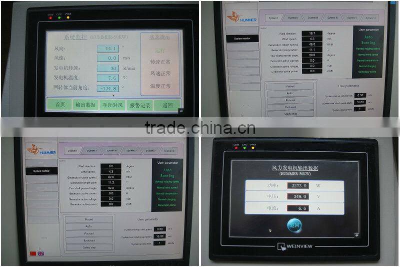 300kW 500kW wind farm plant by 100KW wind turbine generator set