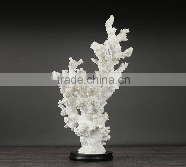 Wholesale resin coral shape craft handmade home decoration