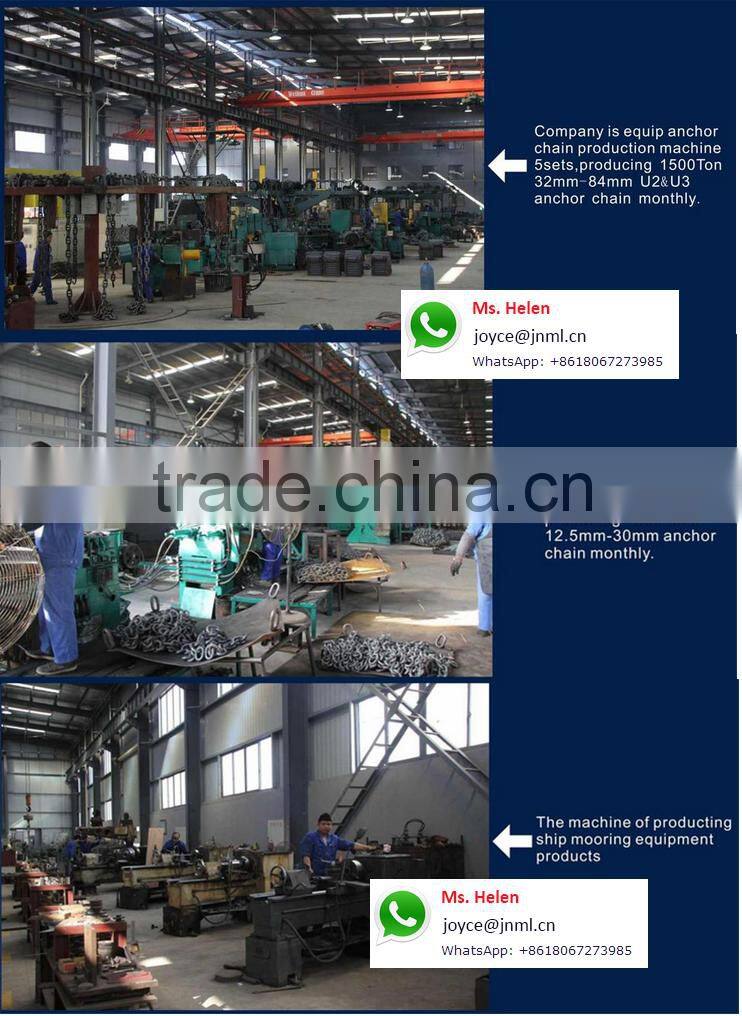 Black tarred Stud Link anchor chain 22mm U2 U3 steel chains