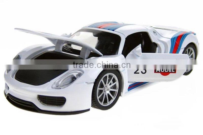 1:32scale open door car toy with sounds and lights