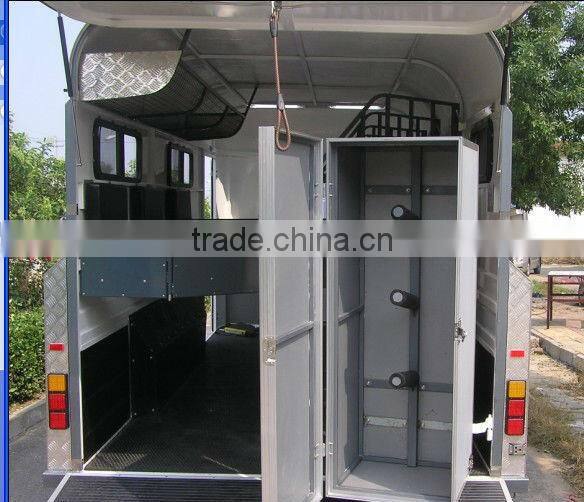 3 horse float tandem axles truck trailer