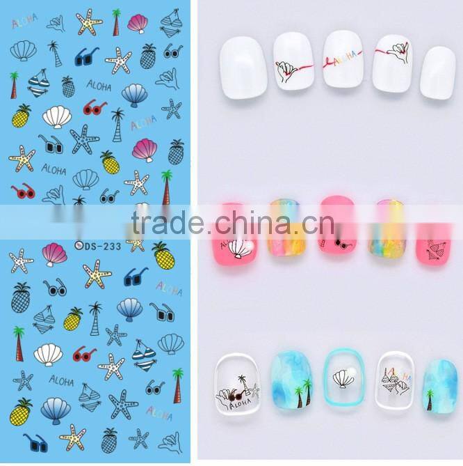 Colored Nail Sticker,nail art stickers,stickers for nails art
