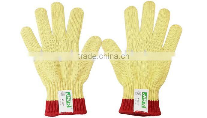 ANSI stand Yellow Resistance to Penetration Kelvar safety work Cut glove