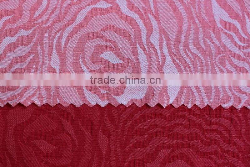 jacquard 3D rose design yarn dyed 100% cotton fabric