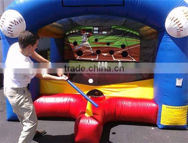 Funny Baseball Inflatable Homerun Game/ Body inflation games/ inflatable baseball game