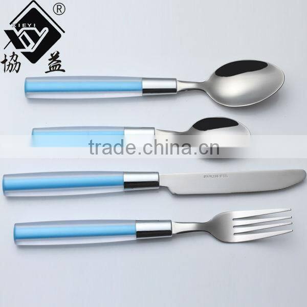 24PCS Cultery Set Plastic Handle