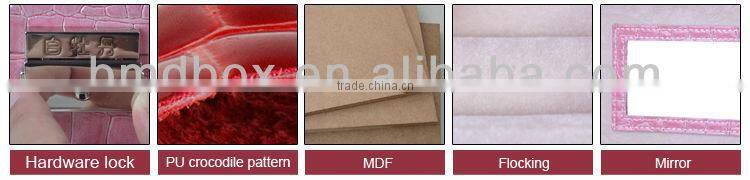 high quality faux leather square gift box