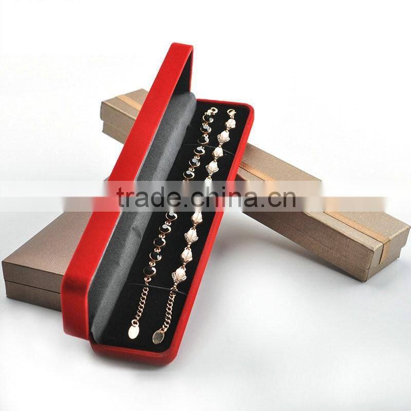 Bronze Color Necklace Case Printed Custom Logo Jewelry Box