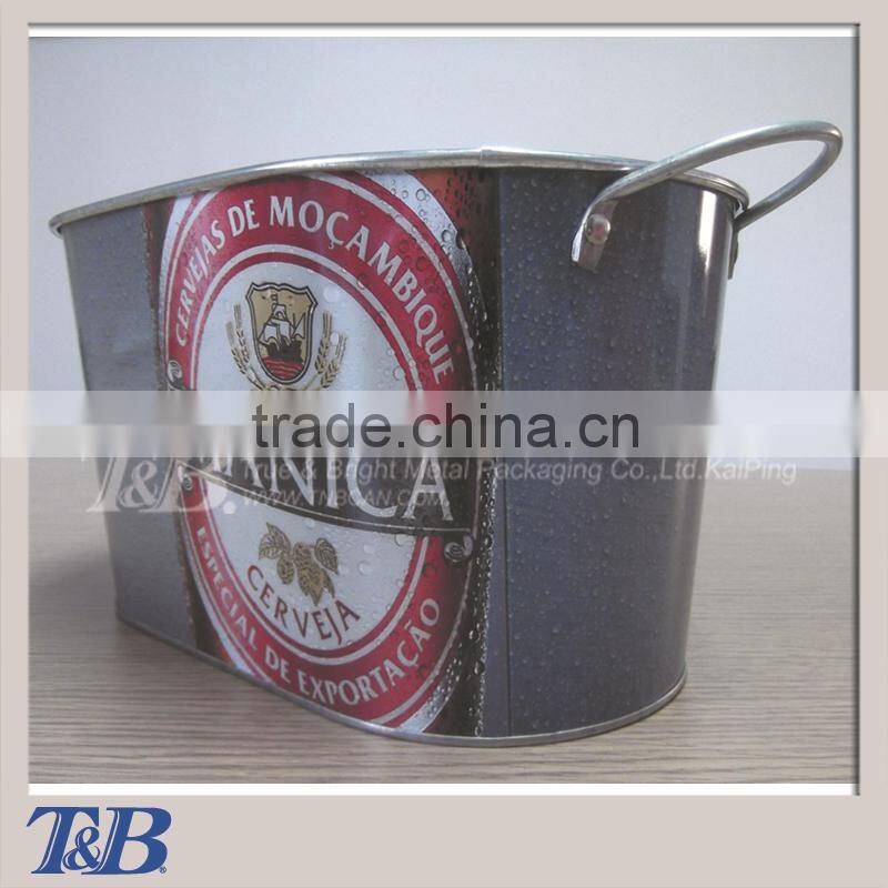 10QT galvanized container for beer
