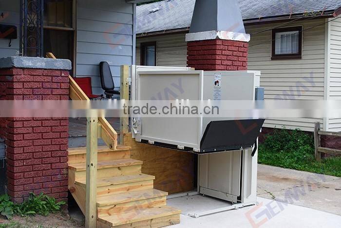 Easy installation outdoor vertical handicap wheelchair lift for disabled