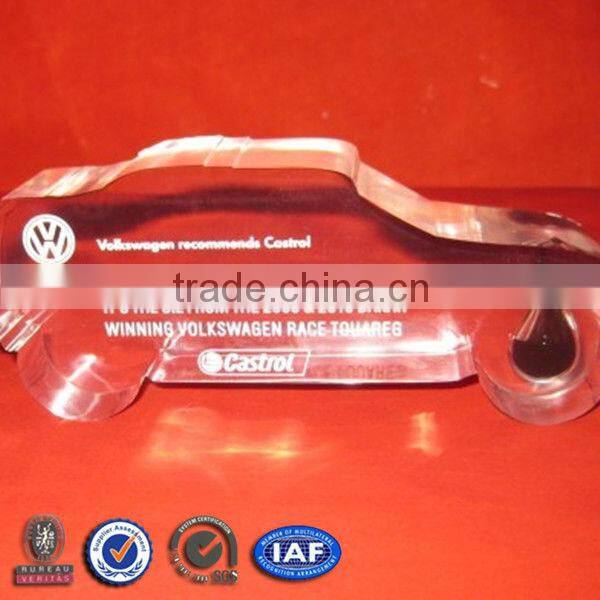 Car Shape Acrylic Award Trophy With Oil Drop