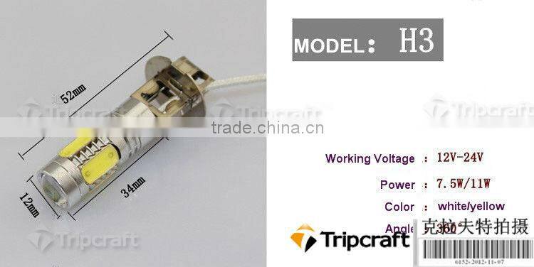 6W Car Led Headlight 6W Auto Led Frog Light H1 H3 H4 H7 H8 H11 9005 9006 1156 1157