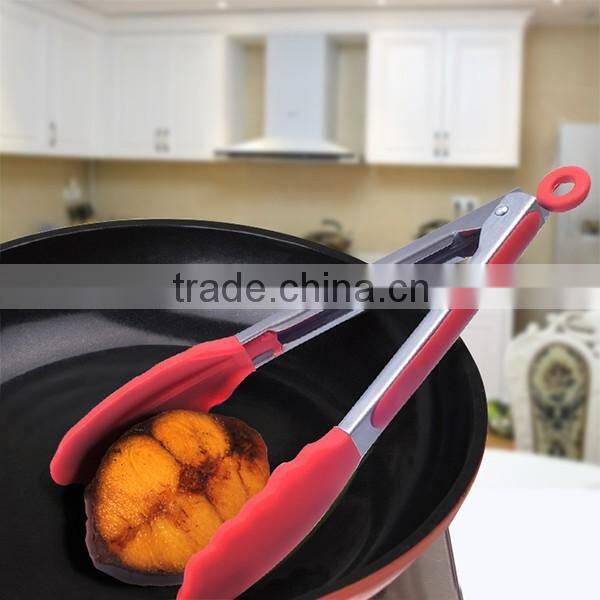 High Quality FDA Standard BPA Free Silicone Tong/ Silicone Food Serving Tong