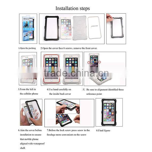 Smartphone Waterproof Shockproof Protective Case Cover for iPhone 6 Plus 6 6S 5.5 Inch