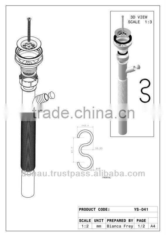 Standart Flexible Siphon with Washer Hose 32mm (YP041)