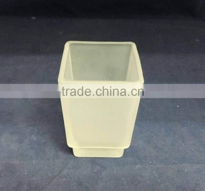 Wall Mounted Frosted Glass Soap Dish Box Wholesale