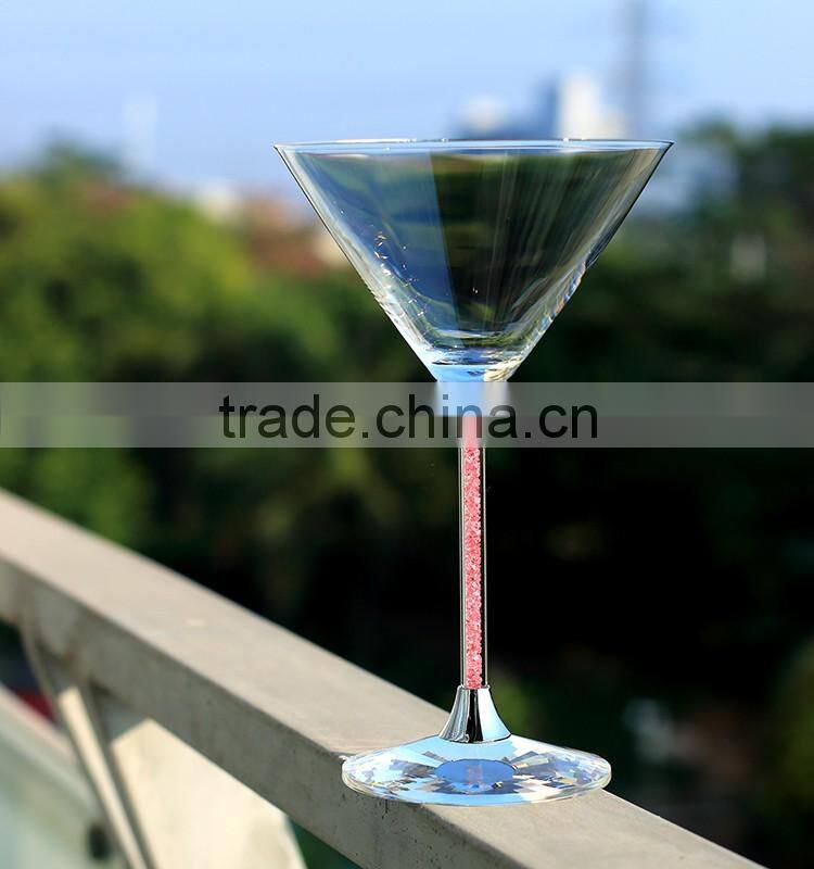 Stocked,Eco-Friendly Feature Goblet Clear Free Cheap Cocktail Glass for partty