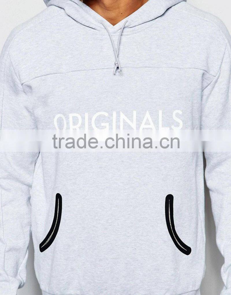 Daijun design your own logo men white 100% cotton custom pullover no brand name hoodies
