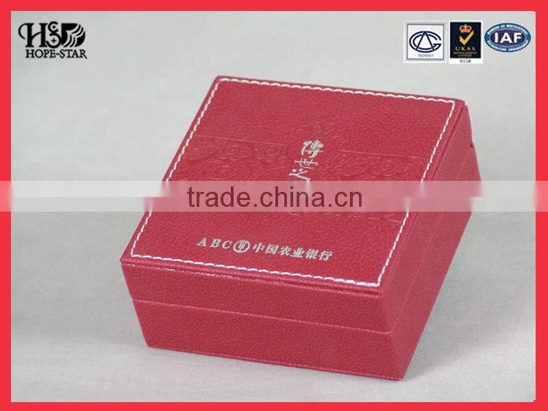 Luxury fashion red wooden jewelry box,jewelry packaging box