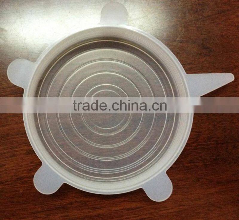 Custom LFGB Bottle Cups Lids Closures 8 pack Silicone Stretch Lid