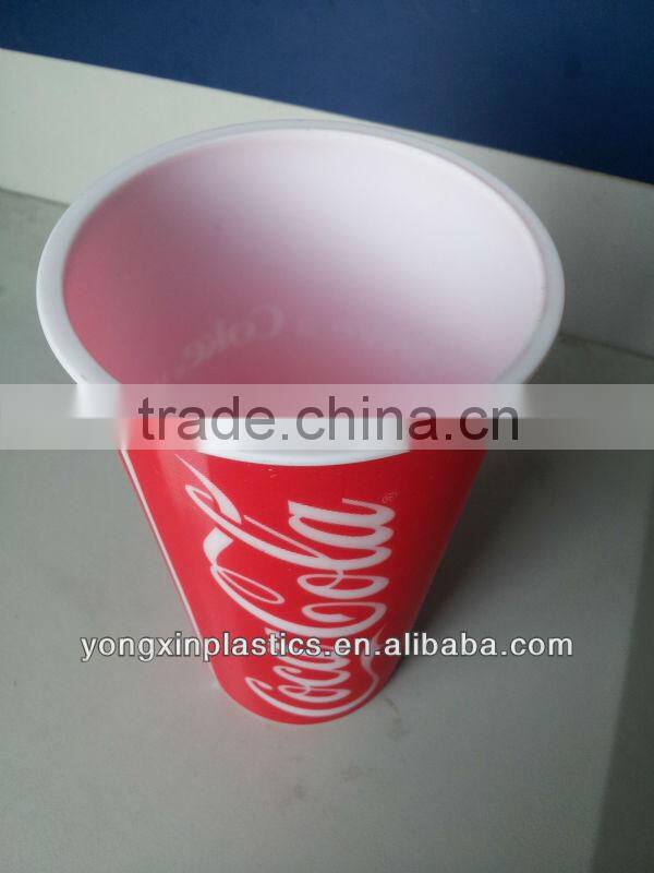 plastic red mug cup 3d promotional for ads