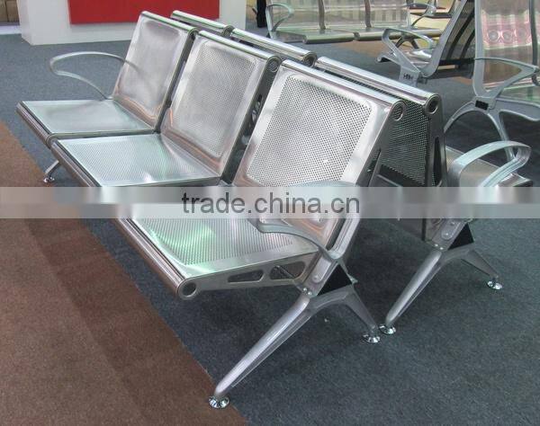 3 Seater stainless steel public auditorium chair