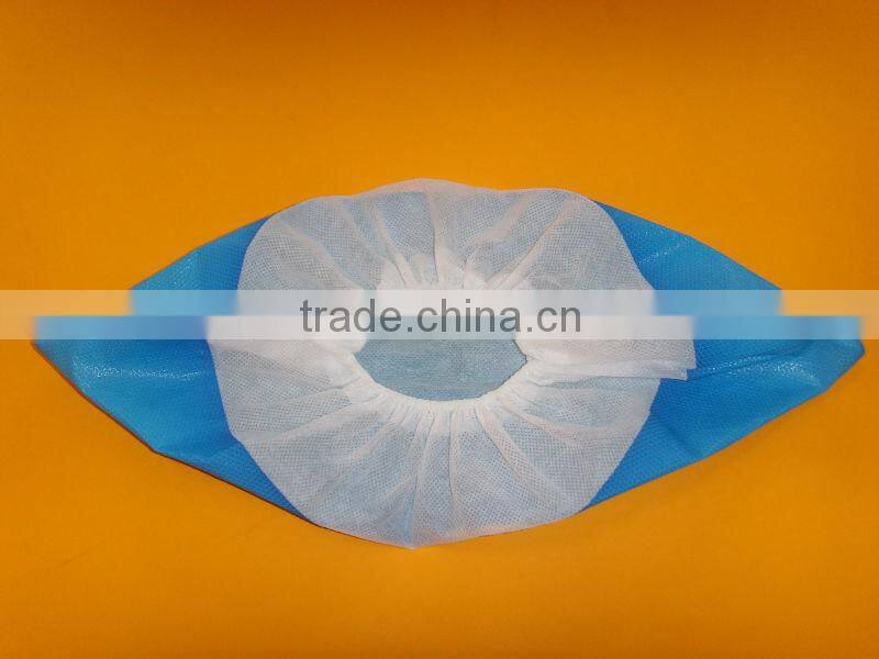 Disposable Waterproof Plastic PP+ CPE Medical Shoe Cover For Work Place