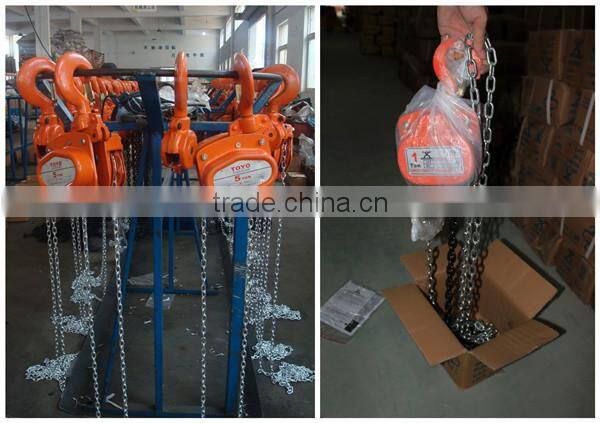 2015 used Construction lift hoist hand operated chain block and hoist