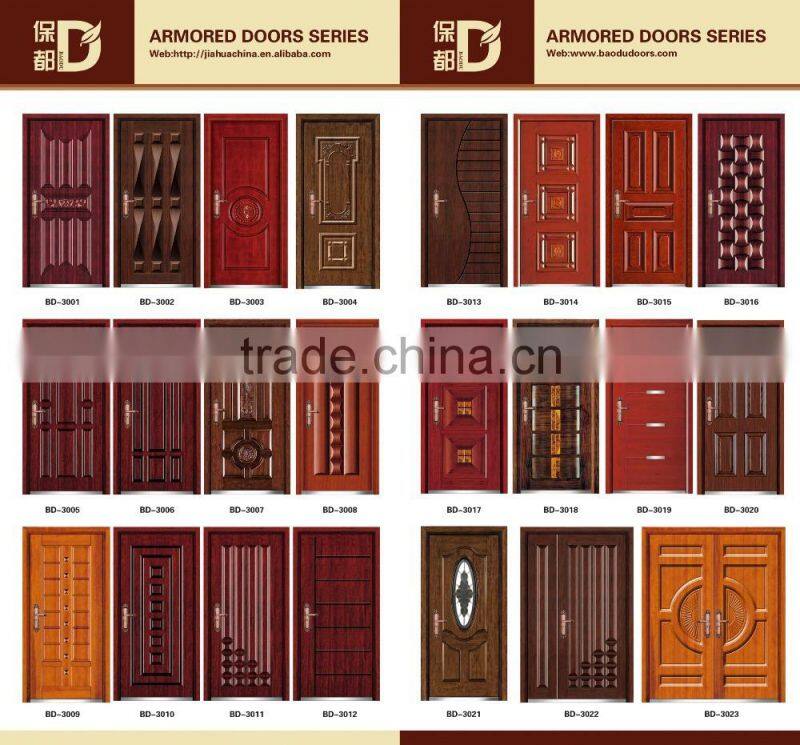 waterproof used arched exterior security armored door front bullet proof carved solid wood door