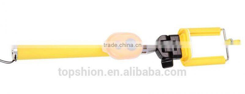 handheld monopad for iphone with mini bluetooth camera shutter