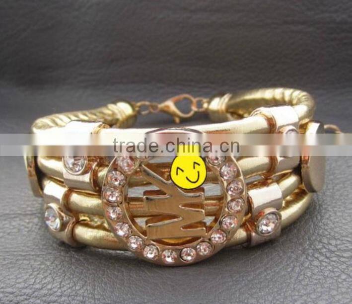 fashion vintage Pu leather lady leather bracelet arm band