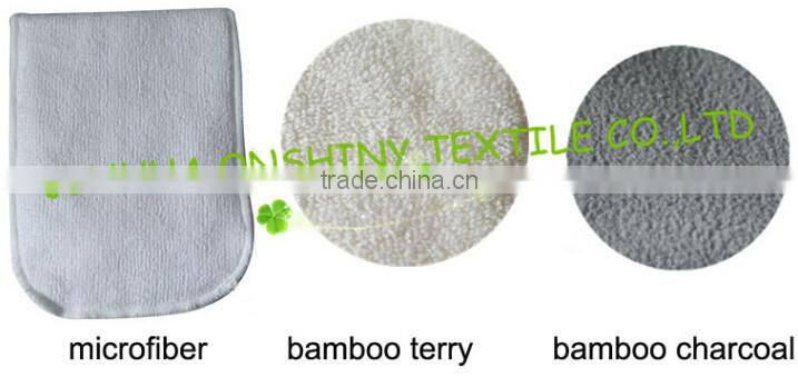 High quality bamboo cotton prefold insert for diaper cover